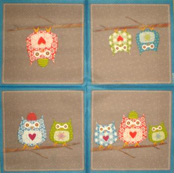 027 Owls - 3-ply (gray) - Artebene